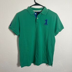 Hackett London Green Short Sleeve Polo Shirt | #1 Logo | Youth 15-16